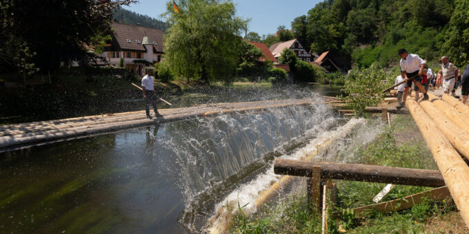 Floßbau im Kinzigtal | © TMBW, Foto: Andreas Weise